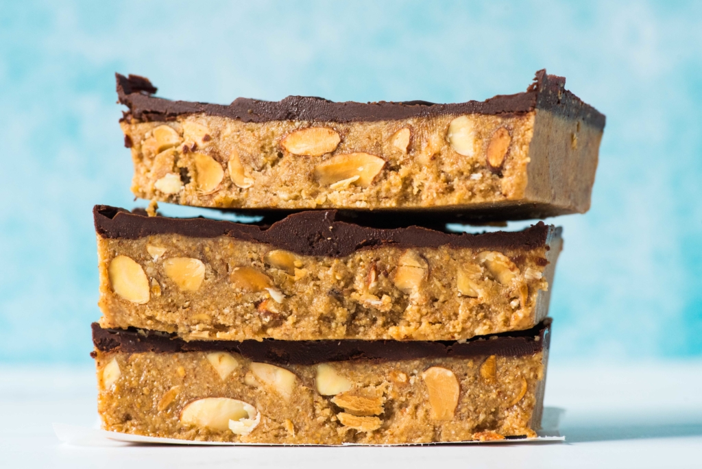 Choc Topped Almond Butter Bars
