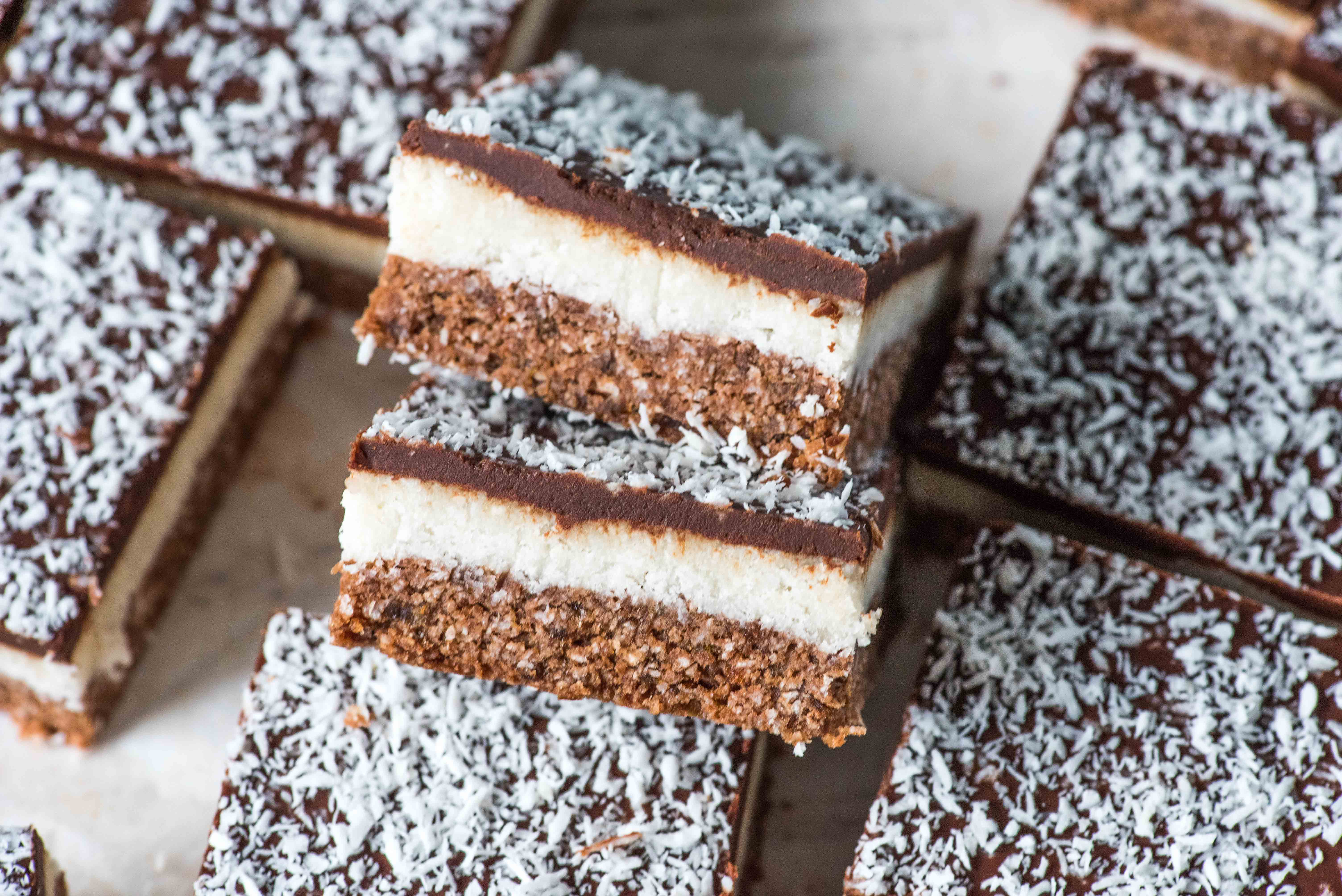 Chocolate coconut deals slice