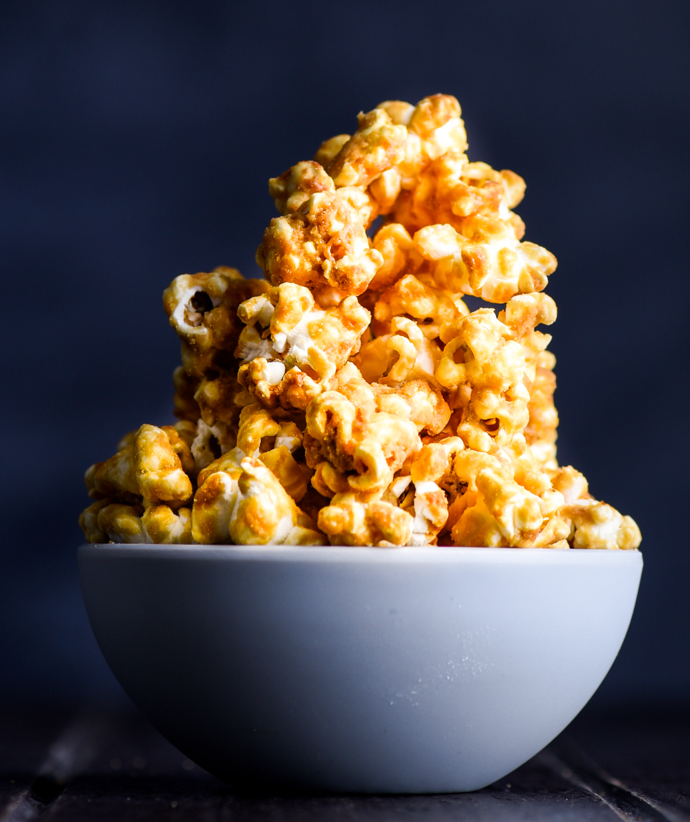Salted Caramel Peanut Butter Popcorn ~ Wholefood Simply