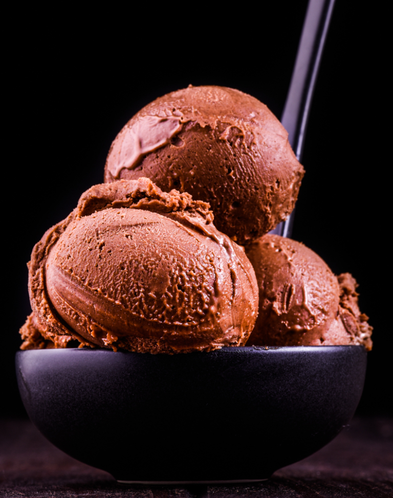 Quick and easy chocolate fudge ice cream wholefood simply