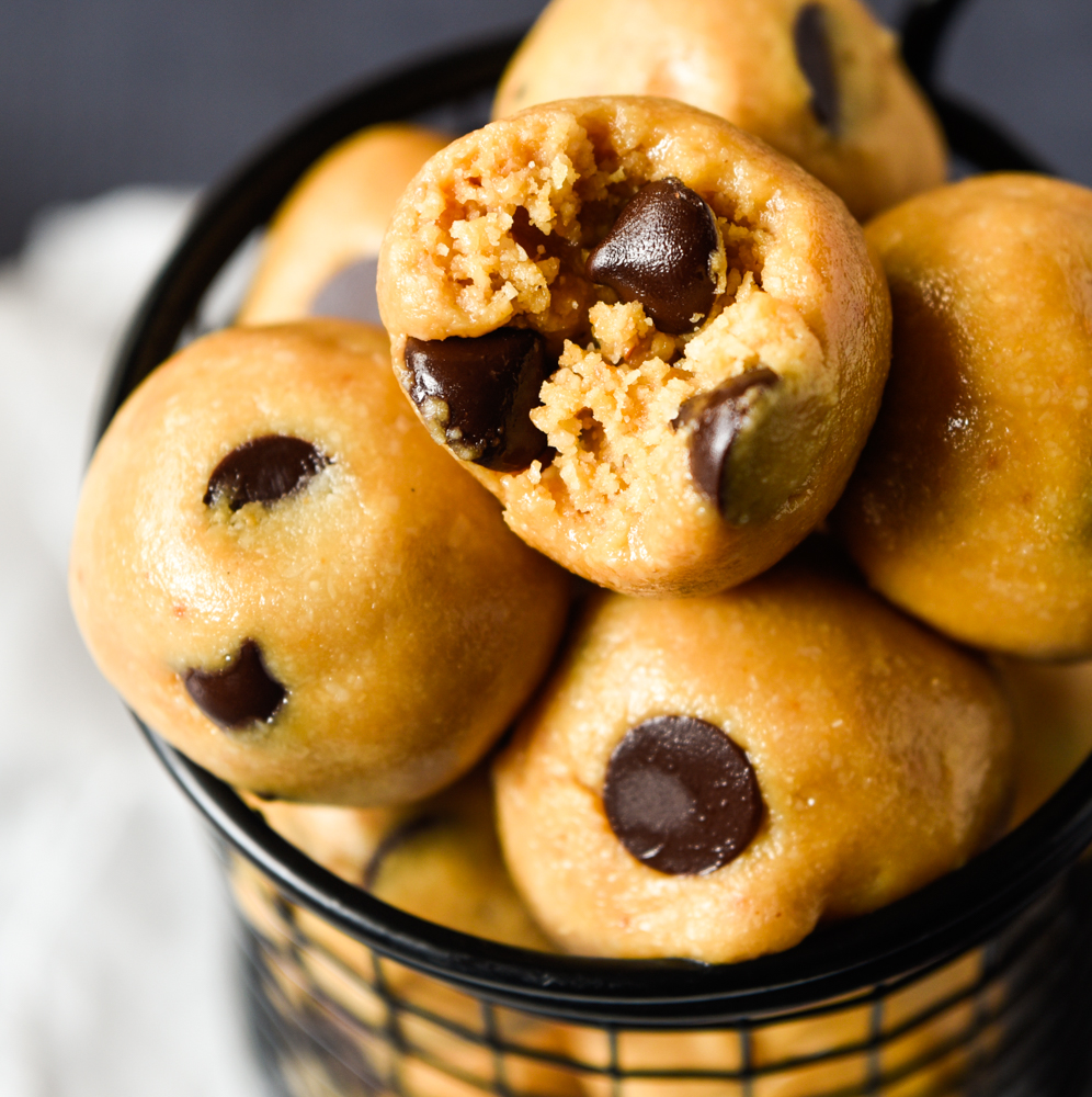 quick and easy cookie dough protein balls