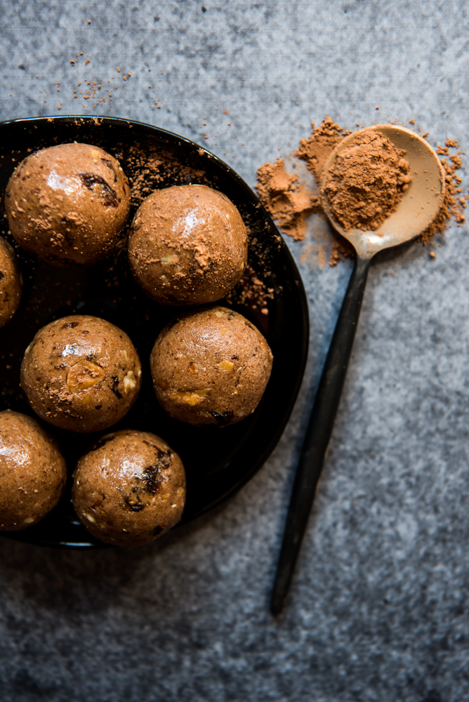 Fruit and Nut Chocolate Protein Balls