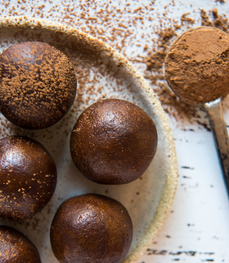 Quick and Easy Mocha Protein Balls
