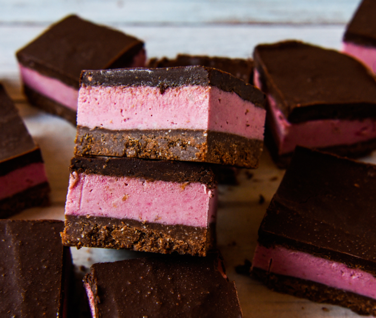 Raspberry Ripe Slice with Thermomix Instructions - Wholefood Simply