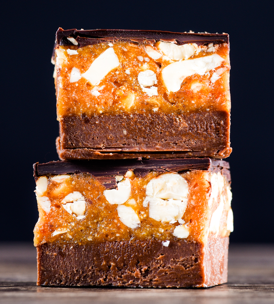 Quick and Easy Healthy Snickers Slice