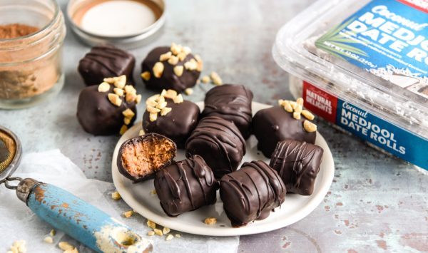 One Minute, Two Ingredient, Healthy Sticky Medjool Date Truffles