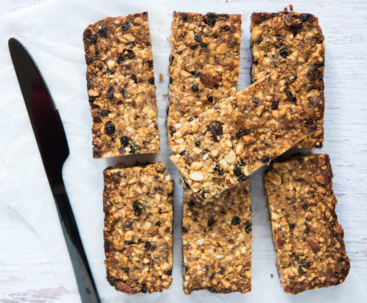 Quick and Healthy Fruit and Nut Muesli Bars Wholefood Simply