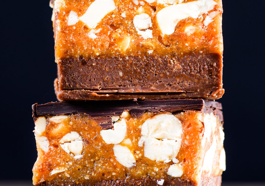 Quick and Easy Healthy Snickers Slice